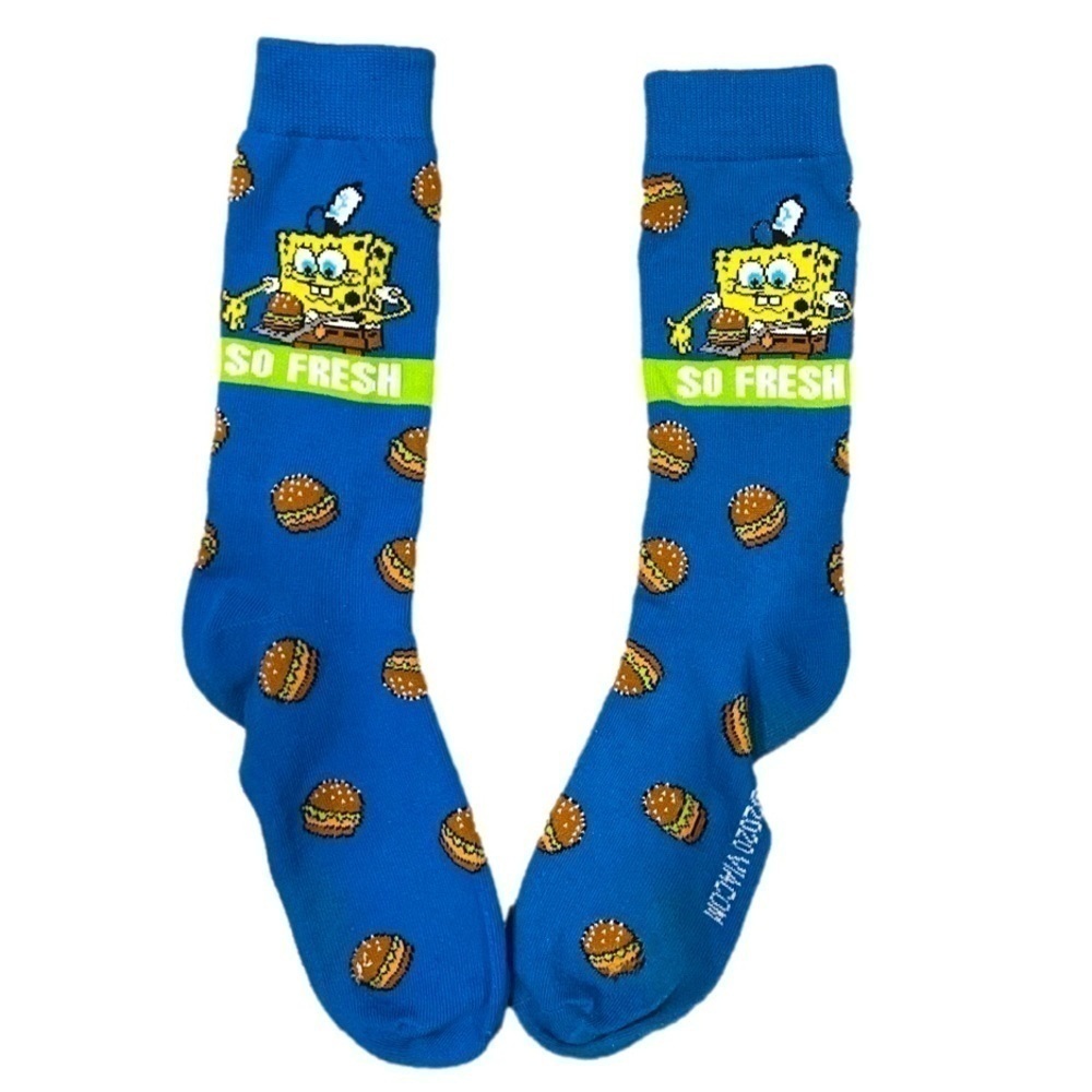 Men's Sponge Bob "So Fresh" Crew Socks, 6-13